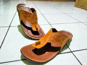 Sandal Slop Pria Slop Bustong Slop Vantopel Kulit Sapi Sandal Import Terbaru
