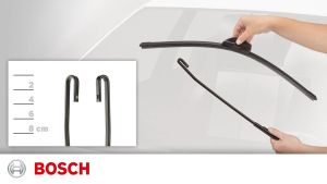 BOSCH CLEAR ADVANTAGE WIPER SET FOR HYUNDAI KONA (OS) 2017-PRESENT (26"/16")