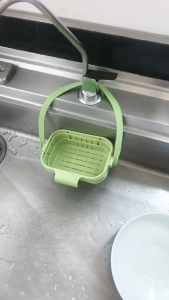 GREENSINDOOR Hanging Foldable Expandable Sink Colander Kitchen Food & Fruit Residue Filter Basket Space-Saving Sink Strainer for Home Kitchen