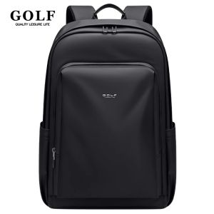GOLF QUALITY Mens Backpack Black Nylon Waterproof Backpacks Lightweight Laptop Back Pack 15 6 inches Business Travel Commuter Bag Large
