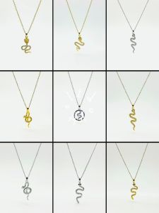 Stainless Snake Necklace Women Jewelry European Style Classic Snake Pendant