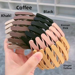 Foldable Invisible Travel Hairband Womens Anti-Slip Toothed Hair Clip Fashionable Korean Style Hair Accessories Hair Rings