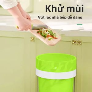 MONLEYTA | Túi rác nhựa chống muỗi đặc dày cầm tay có dây rút kích thước trung bình và lớn dùng trong nhà bếp Túi đựng rác bằng nhựa