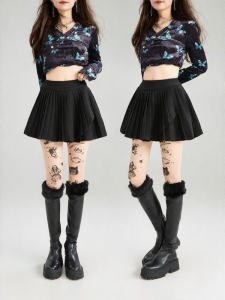 KEIKO | Chân Váy Xòe Phồng Dáng Ballet Cao Waist-High Gập Ghềnh