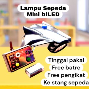 Lampu Depan Sepeda anak mini BILED ZTROBO warna warni