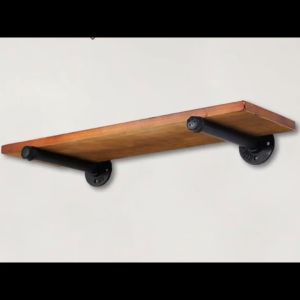 4Pcs/Set Pipe Shelf Bracket Heavy Duty Wall Shelf Support Steel Bracket for DIY Floating Shelves