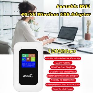 พ็อกเก็ตไวไฟ ไวไฟพกพา ไวไฟแบบพกพา อะแดปเตอร์ USB ไร้สาย 4G/5G โมเด็ม ซิมการ์ด เราเตอร์ไร้สาย โมเด็มไวไฟ