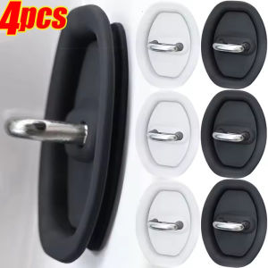 4Pcs Universal Car Door Closing Shockproof Silicone Cushion Mute Shock Absorber Protective Covers Car Door Latch Accessories