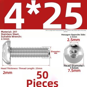 TIANZHUOJINSHU | Semi-Circular Hex Head Screw