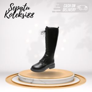 Sepatu Boots Wanita Panjang Hak Sedang Fashion SK 270