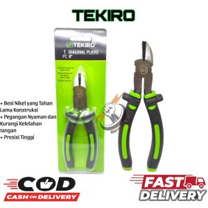 TANG POTONG ORIGINAL TEKIRO 6" DIAGONAL PLIER/ TOOLS - PERKAKAS ALAT PERTUKANGAN TEKIRO TANG POTONG