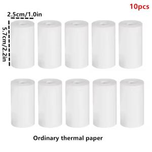 EELHOE | Mini Thermal Paper Rolls 10 Pack 57x25mm White Safe for Kids Portable Instant Print Camera Refills