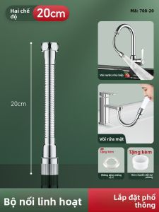 Vòi Nước Bếp Chống Bắn Tăng Cường với Đầu Phun Quay Được