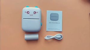 Mini thermal printer portable wireless Bluetooth sticker thermal printer portable photo printer