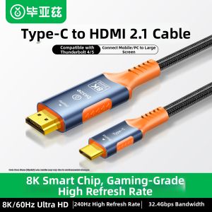 8K HD Screen Mirroring Type-C to HDMI 2.1 Cable