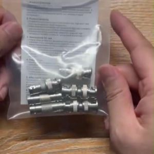 BNC Adapter Kit BNC Male Female to BNC Male Female RF Coax Coaxial Connector Kit 6 Pcs