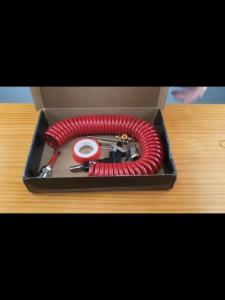 Heavy Duty Air Blow Gun Kit for Truck with 9M Coil Hose & 2 Nozzle Tips – Air Duster Cleaning Tool