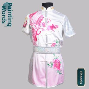 Gradual Color Embroidered Glitter Martial Arts Uniform
