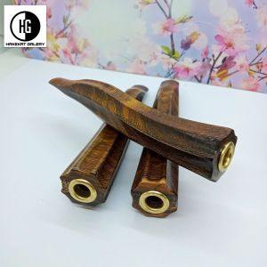 once pipa padutan kayu kelor jawa model belimbing segi delapan S h604