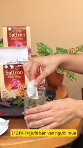 TRÀ SAFFRON ĐÔNG TRÙNG TÍA TÔ CAO CẤP-MUA 3 HỘP TẶNG 1 HỘP