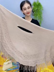 Versatile Scarf Shawl Pure Color Warmth Magic Woolen Simulation Bifan Spring Summer New Style Fashionable Neck Warmer Scarf