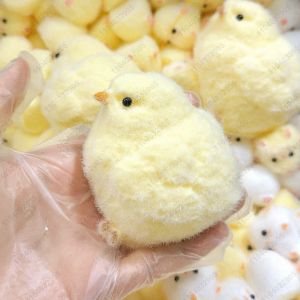 Handmade สีเหลืองไก่ใหญ่ตุ๊กตาซิลิโคน Squishy Pinching ของเล่นน่ารัก Hen Chicks Taba บีบของเล่น Fuzzy Release มือความเครียด