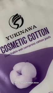 Yukinawa Cosmetic Cotton 200pcs / Facial Cotton / Cotton Pad / Kapas Wajah / Cotton Pad / Moencul