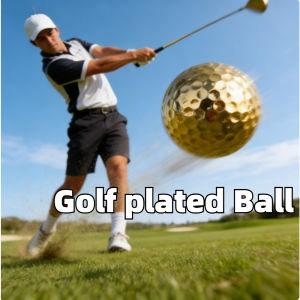 Luxury Gold Plated Golf Balls Shiny Novelty Gift for Golfers Practice Decor Perfect for Party Favor Collectibles Golf Enthusiast