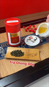 Trà Ô Long lon giấy 80g trà olong vị thơm đậm đà giải nhiệt trà oolong chất lượng Vinatea