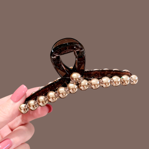 Elegant Shark Hair Clip Womens Stylish Half Updo Versatile Premium Quality Acrylic Hair Accessory for Daily Use And Commuting