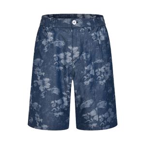 Rare | Bộ Đồ Nghỉ Ngơi Hè Áo Sơ Mi Tay Ngắn & Quần Shorts Hoa Jacquard