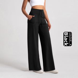 High Waist Slim Wide Leg Yoga Pants Women Loose