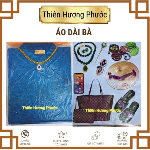 Áo dài bà cao cấp vàng mã