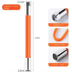 360° Water Faucet Extender Bathroom Adjust Free Bending Splashproof Universal Extension Tube Adapter for Kitchen Sink Nozzle