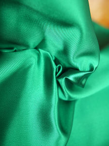 Green series Mikado satin fabric bridal gowns ribbon DIY sewing twill satin fabrics for sewing