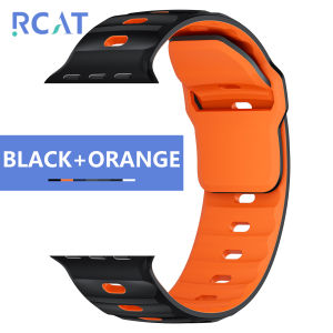 สายซิลิโคนสำหรับเล่นกีฬาสำหรับสายนาฬิกา46มม. 49มม. 44มม. 45มม. 40มม. 41มม. 42มม. 38มม. สร้อยข้อมือ Iwatch Series 10 9 8 7 6 5 4 3 2 1 SE Ultra 2