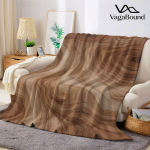Wood Grain Flannel Blanket Warm Soft Halloween Christmas Decorative Couch Warm Cozy All-Season Gift