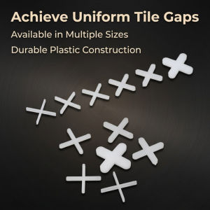 100pcs 3mm/5mm Plastic Cross Ceramic Tile Leveling System Clips Spacer Ceramic Floor Construction Tools