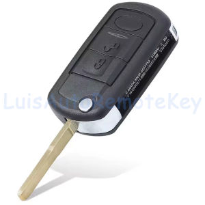 3 Buttons Case Flip Remote Car Key Fob Shell Cover Replacement for Land Rover Range Rover Sport Discovery LR3 HU101 HU92 Blade