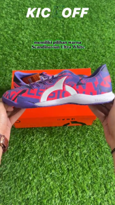 Sepatu Futsal Ortuseight Catalyst Legion V2/V4 Unity FG Desain Camo/Biru Laut/Cahaya Hitam/Sabuk Putih