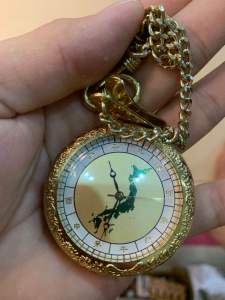 Đồng hồ nam đồng hồ quả quýt Nhật Bản size 45mm biểu tượng bản đồ và núi Phú Sĩ Nhật Bản full vàng nước vàng còn đẹp kính đẹp