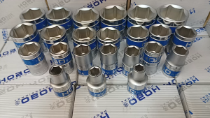 HOBO ลูกบล็อกสั้น 1/2"(4หุน) 6 เหลี่ยม   8-32 มม. (MADE IN TAIWAN) แยกเบอร์ขาย