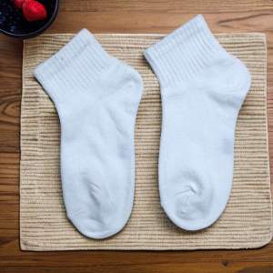 Kids 4-8 Yrs Old Boy And Girl White And Black Socks Cotton Quarter School Socks Quality AS-916 AS-917