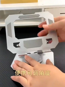 🔥 ขาตั้งไอแพด 🔥 แท่นวางแท็บเล็ต 720 ° ที่วางโทรศัพท์มือถือ แบบพับเก็บได้แบบกลวงหมุนได้720องศาชั้นวาง แท็บเล็ตปรับความสูงได้สำหรับ 4.7-12 นิ้ว ผลิตจากอลูมิเนียมวัสดุคุณภาพ แข็งแรง หมุนได้ Holder for Notebook Macbook Laptop Pad