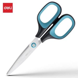 1PC Deli Anti Stick Anti Rust Scissors Office And Home Scissors Stainless Steel Tailoring Scissors Solid And Durable Alloy