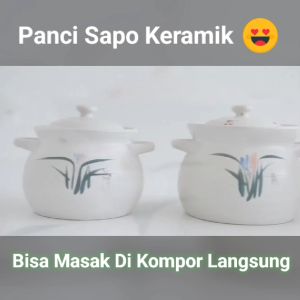 panci keramik sayur sup kangshu 2750 ml tahan panas api kompor anti lengket ori rebus jamu