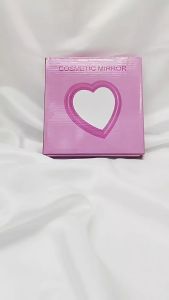 รองรับCOD！กระจกหัวใจสีชมพู สำหรับแต่งหน้า ขนาด17*19CM/26.5*28CM
