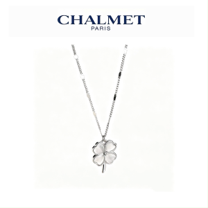 CHALMET PARIS Clover Necklace 18K for women rust-free Lantel Hyperemp chain cute Korean-style diamond necklace