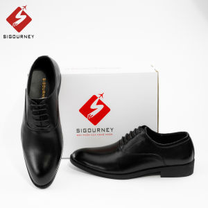 Giày Tây Nam Dáng Oxford Sang Trọng Chất Da Bò Cao Cấp SIGOURNEY Màu Đen SIG-30 Bảo Hành 18 Tháng