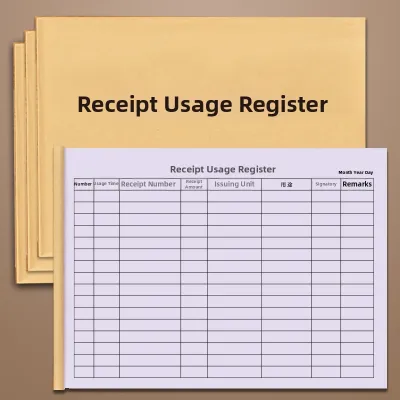 Invoice Receipt Accounting Register Book